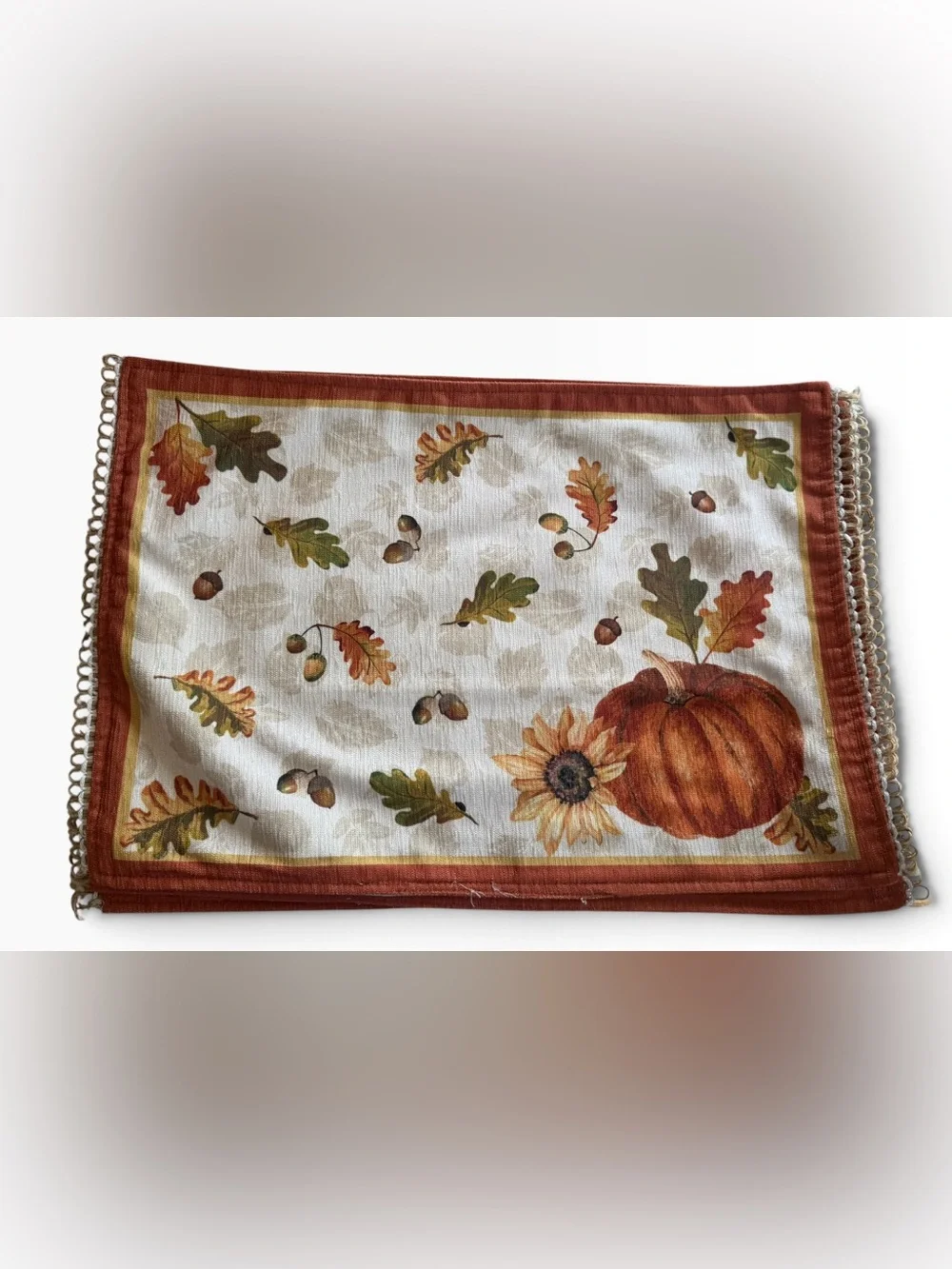 Nicole Miller Fall Pumpkin Placemats Set of 4